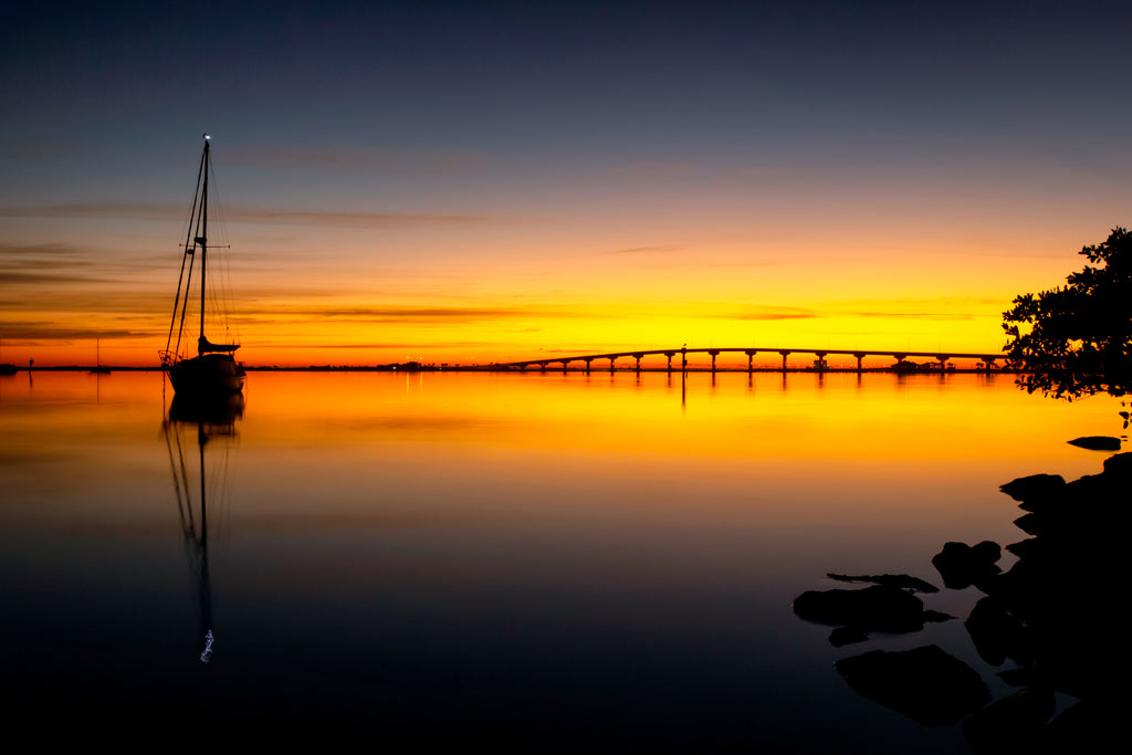 Indian River Lagoon Sunrise — fine art landscape photograph by Jeff Thamert