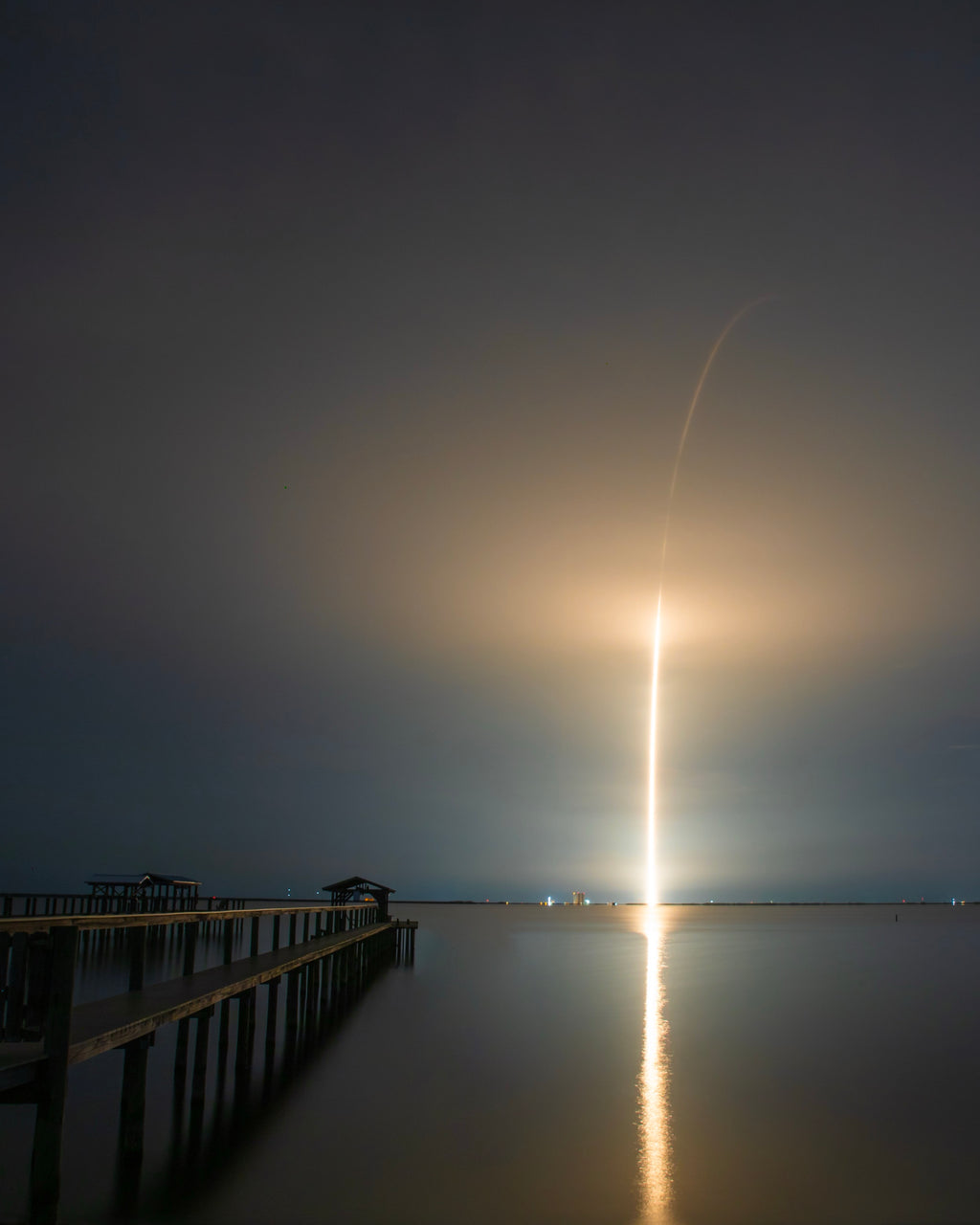 Falcon 9 Indian River — fine art landscape photograph by Jeff Thamert